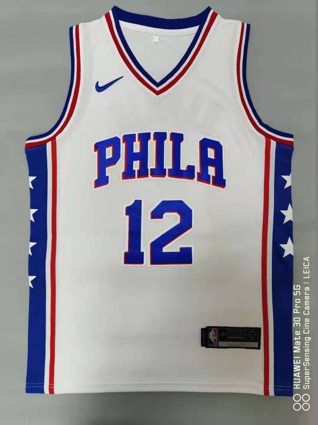 Men Philadelphia 76ers 12 Harris White 2021 Nike Game NBA Jersey